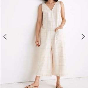 Madewell x LAUDE Windowpane Pocket Jumpsuit